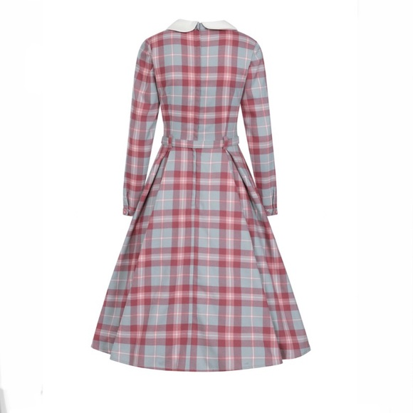 Collectif Marika Princess Check Swing Dress - Picture 4 of 11